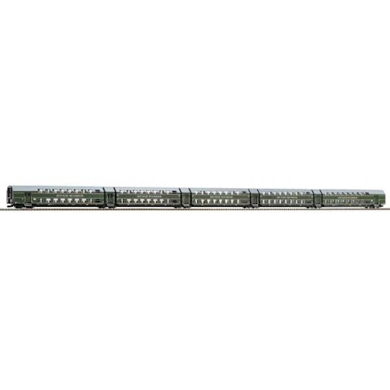Piko 53124 - ,Zestaw 5 wagonów piętrowych typ DGBe12 H0 1:87